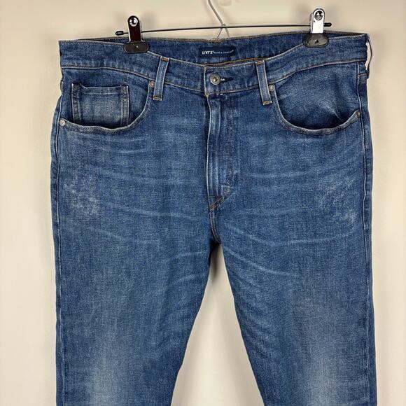 Levi's Made & Crafted Jeans Big E 502 36 *altered to 25.5" crop* Tencel Refibra - Picture 3 of 16